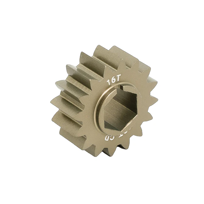16t Aluminum Spur Gear (20 DP, 18t Center Distance, 3/8" Hex Bore)