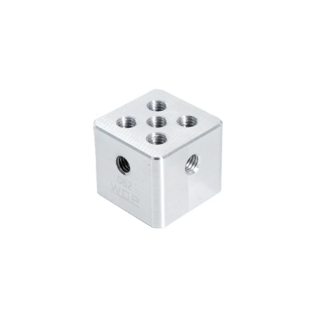 1"x1"x.062" Aluminum Tube Plug (#10-32 Tapped)