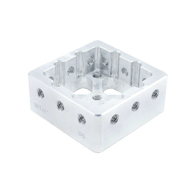 2"x2"x.125" Aluminum Tube Plug (#10-32 Tapped)