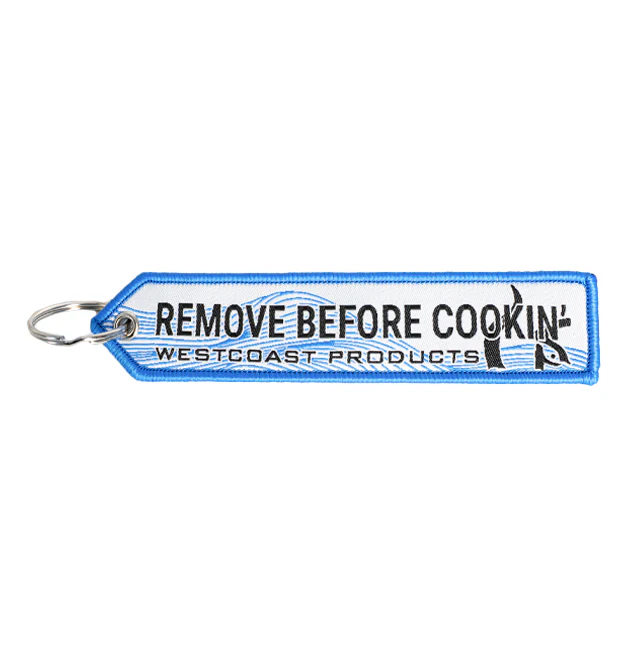 WCP 'Remove Before Cookin' Keychain Tag (White)