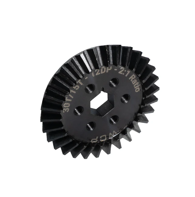 30t 2:1 Steel Bevel Gear (15t:30t, 12 DP, 1/2" Hex Bore)