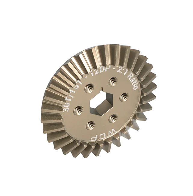 30t 2:1 Aluminum Bevel Gear (15t:30t, 12 DP, 1/2" Hex Bore)