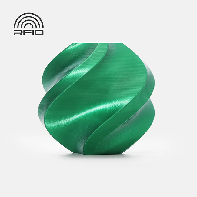 Bambu Lab Candy Green PLA Silk+ (1.75mm, 1KG Spool)