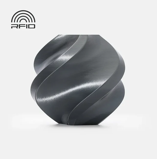 Bambu Lab Titan Gray PLA Silk+ (1.75mm, 1KG Spool)